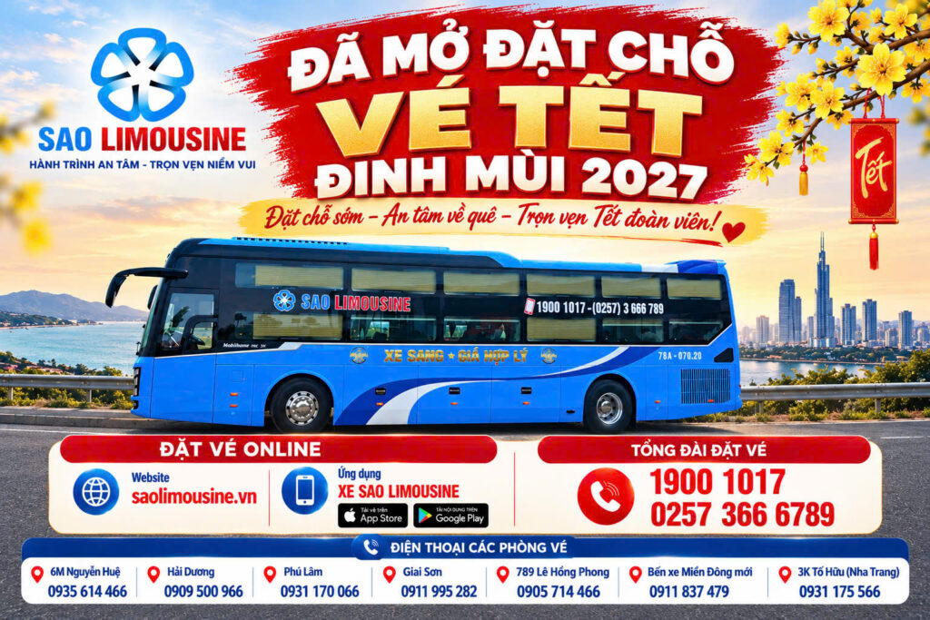 Sao Limousine mở đặt chỗ vé Tết Đinh Mùi 2027.